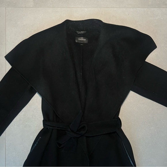 MACKAGE WOOL TRENCH JACKET WITH TIE - Picture 3 of 12